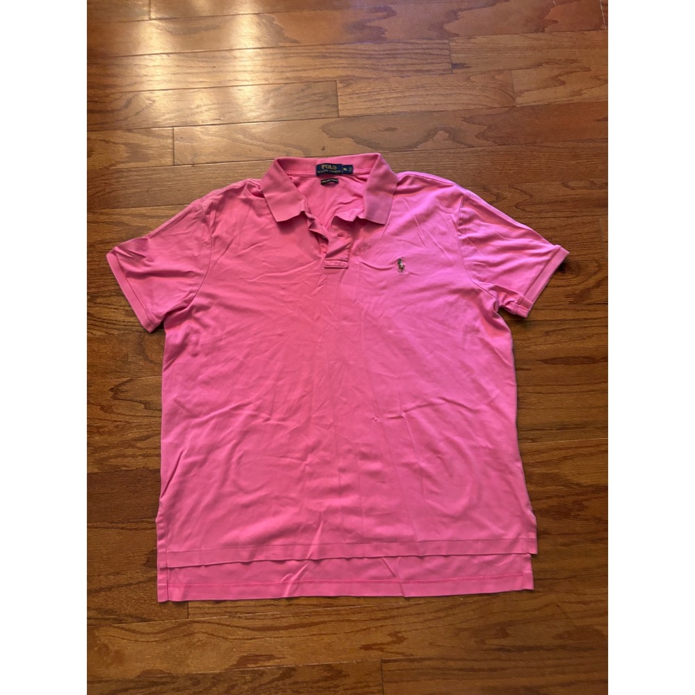 Polo‎ Ralph Lauren Pima Soft Touch Pink Shirt Size XL